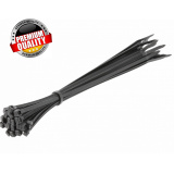 HOGERT TECHNIK Нейлоновые стяжки 3,6 x 200 мм, 25 шт., черные HT2C705