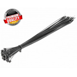 HOGERT TECHNIK Нейлоновые стяжки 3,6 x 300 мм, 25 шт., черные HT2C707