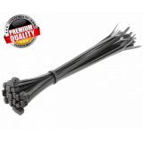 HOGERT TECHNIK Нейлоновые стяжки 4,8 x 200 мм, 25 шт., черные HT2C709
