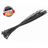 HOGERT TECHNIK Нейлоновые стяжки 4,8 x 370 мм, 25 шт., черные HT2C713