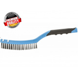 HOGERT TECHNIK Щетка из стальной проволоки со скребком, 3 х 19 HT3B633