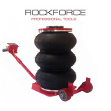 ROCK FORCE Домкрат подкатной пневматический 5т(6-12bar, h min 144мм, h max 440мм, 3 подушки, Ø320мм) RF-YHQD-3WT-320A