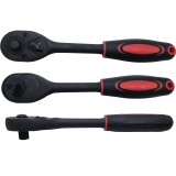 WMC TOOLS Трещотка реверсивная ударная с резиновой ручкой 1/2"(24 зуб.) 80242MPB
