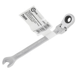 FORCEKRAFT Ключ комбинированный трещоточный c шарниром 7мм FK-75707F