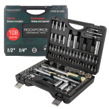 ROCK FORCE Набор инструмента 108пр.1/4",1/2" (6гр.)(4-32мм) RF-41082-5L EURO