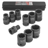 FORCEKRAFT Набор головок ударных 1/2" 10пр.(6-гран) (8,10,12,13,14,17,19,21,24,27мм FK-4109-5MPB