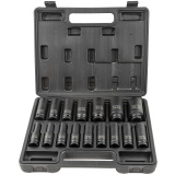 ROCK FORCE Набор головок ударных глубоких, 16пр.,1/2"(10-19, 21, 22, 24, 27, 30, 32мм),в кейсе RF-4169-5MPB
