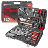 FORCEKRAFT Набор инструментов 142пр. 1/4", 3/8", 1/2" (6гр.) FK-41421-5