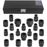 FORSAGE Набор головок ударных 20пр.,1/2"(8-24, 27, 30, 32мм), в металлическом кейсе F-4203-5MPB