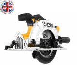 JCB Пила циркулярная аккумуляторная 18V, 3650 об/мин, диаметр диска 165 мм, без аккумулятора JCB-18CS-B-E