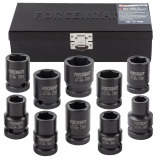 FORCEKRAFT Головки ударные, набор 10пр., 1/2" (6гр.) FK-4101-5MPB