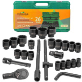 FORSLAND Набор инструментов ударных 26пр. 3/4" (12гр.) Forsland-68262-9MPB