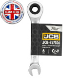 JCB Ключ трещоточный короткий 6мм JCB-757S06