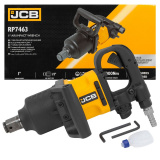 JCB Пневмогайковерт ударный с коротким валом,реверсом и регулировкой усилия 1''(2000/2200Hм, 6000 об/мин,6.3bar,320 л/мин,8.4кг) JCB-RP7463