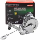 ROCK FORCE Лебедка барабанная ручная г/п 540кг RF-KB-S-1200