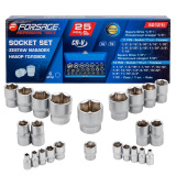 FORSAGE Головки 1/4", 1/2", набор 25пр. F-50121I