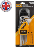 JCB Ключи Г-образные 6-гранные длинные, набор 10пр. (1.27, 1.5, 2, 2.5, 3-6, 8, 10мм) JCB-5102L