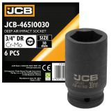 JCB Головка ударная глубокая 3/4", 29мм (6гр.) JCB-46510029