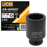 JCB Головка ударная глубокая 3/4", 37мм (12гр.) JCB-46810037