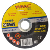 WMC TOOLS Круг отрезной 125x1.0x22.2мм-20шт WMC-CW705(20 шт к-т)