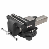 ROCK FORCE Тиски стальные поворотные с наковальней 8" (200мм) RF-6540208A