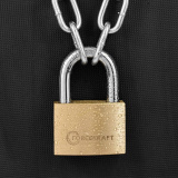 FORCEKRAFT Замок навесной латунный с повыш.уровнем безопасности 70мм (дужка 13мм, пространство для замка 42х34мм, 4 ключа) в блистере FK-BWY70