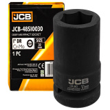JCB Головка ударная глубокая 1", 30мм (6гр.) JCB-48510030