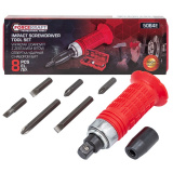 FORCEKRAFT Отвертка ударная с набором бит, 8пр. FK-5064E