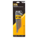 JCB Набор ключей TORX Г-образных экстра длинных 7пр.(Т10,Т15,Т20,Т25,Т27,Т30,Т40) в пластиковом держателе JCB-5071XL