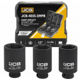 JCB Набор головок ударных глубоких 3пр. 1/2" 6pt JCB-4035-5MPB