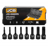 JCB Набор головок-бит TORX ударных 8пр. 1/2" JCB-4088MPB