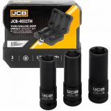 JCB Набор головок ударных глубоких тонкостенных 3пр. 1/2" 6pt JCB-4032TH