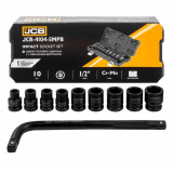 JCB Набор головок ударных с Г-образным воротком 10пр. 1/2" JCB-4104-5MPB