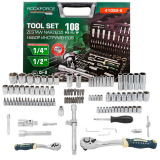 ROCK FORCE LIGHT Набор инструментов 108пр. 1/4", 1/2" (6гр.) RF LIGHT-41082-5
