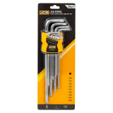JCB Набор ключей Г-образных TORX  экстра длинных 9пр.(Т10, Т15, Т20, Т25, Т27, Т30, Т40, Т45, Т50)в пластиковом держателе JCB-5098XL