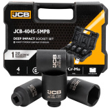 JCB Набор головок ударных глубоких 4пр. 1/2" 6pt JCB-4045-5MPB