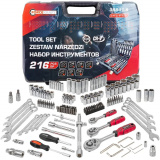 FORCEKRAFT Набор инструментов 216пр. 1/4", 3/8", 1/2" (6гр.) FK-38841-8