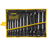 WMC TOOLS Ключи накидные, отогнутые на 75град., набор 12пр. (6х7, 8х9, 10х11, 12х13, 14х15, 16х17, 18х19, 20х22, 21х23, 24х27, 25х28, 30х32мм) WMC-5128P