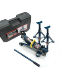 FORSAGE Домкрат подкатной  2 т (h min 130мм, h max 330мм) с комплектом аксессуаров F-TH12074
