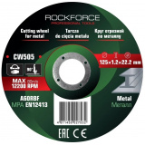 ROCK FORCE Круг отрезной по металлу 125x1.2x22.2мм (к-т 30 шт) RF-CW505(к-т 30 шт.)