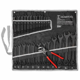 SIGMATOOL Набор ключей комбинированных и рожковых 25пр. SIGMATOOL-5261DP+1 BLACK