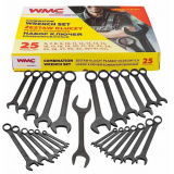 WMC TOOLS Набор ключей комбинированных 25пр. (6-27, 30, 32), в пластиковом держателе и рожковый ключ 36х41 мм WMC-5261P36-41 Black