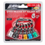 JBC Битодержатели, набор 6пр., 1/4" JBC-HW-S12