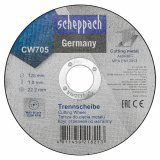 SCHEPPACH Круг отрезной по металлу 125х1.0.х22,2мм-30шт Sch-CW705[30шт к-т]