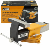 JSB Тиски стальные поворотные с наковальней JSB-6540806W