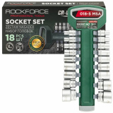 ROCK FORCE Головки, набор 18пр., 1/2" (6гр.) RF-018-5 MSA