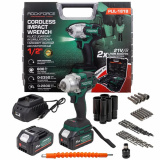 ROCK FORCE Гайковерт ударный аккумуляторный 1/2" RF-PLIL-181B