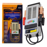 MEGATOOLS Тестер аккумуляторных батарей аналоговый 12V, 125A, 200Ah MT-8310
