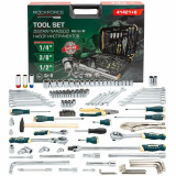 ROCK FORCE LIGHT Набор инструментов 142+6пр. 1/4", 3/8", 1/2" (6гр.) RF LIGHT-41421+6