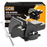 JCB Тиски стальные поворотные с наковальней 6" - 150 мм JCB-6540106